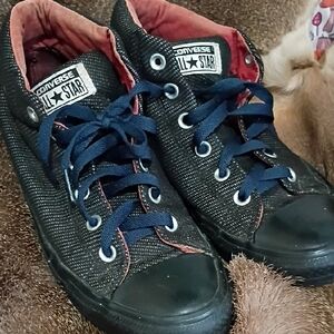 Converse Kids Black and Blue High-Tops